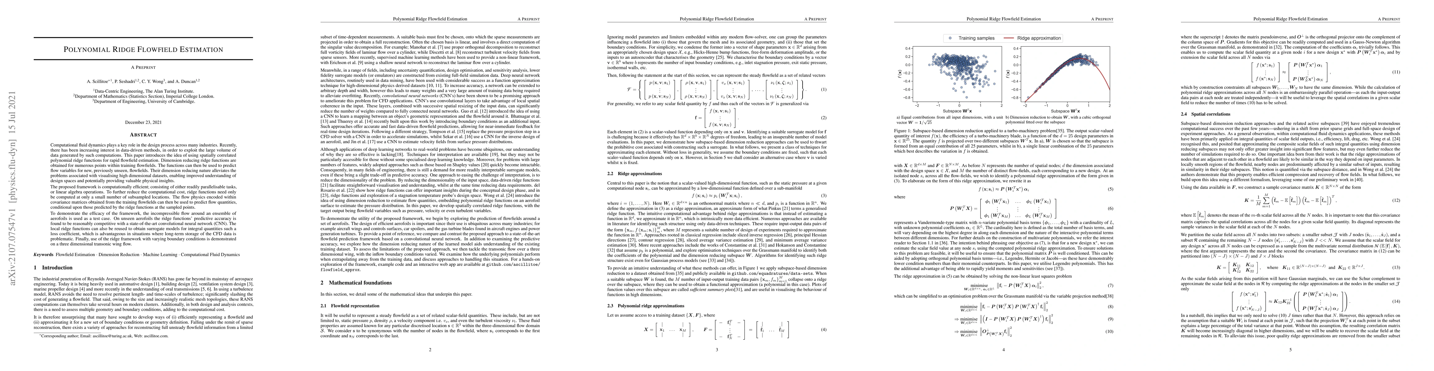 Thumbnail for Polynomial Ridge Flowfield Estimation