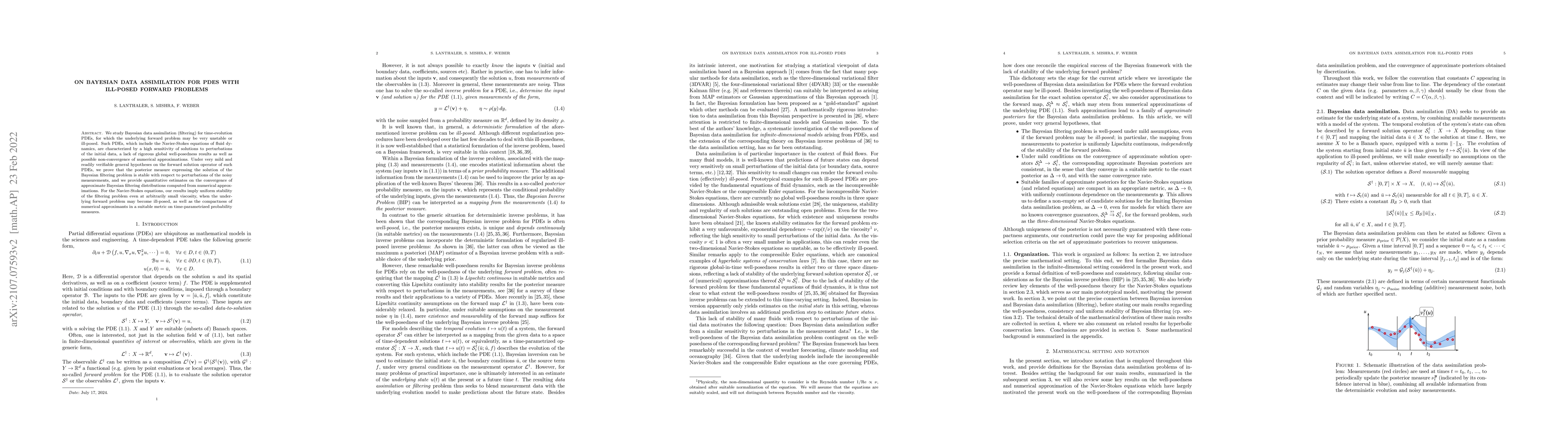 Thumbnail for On Bayesian data assimilation for PDEs with ill-posed forward problems