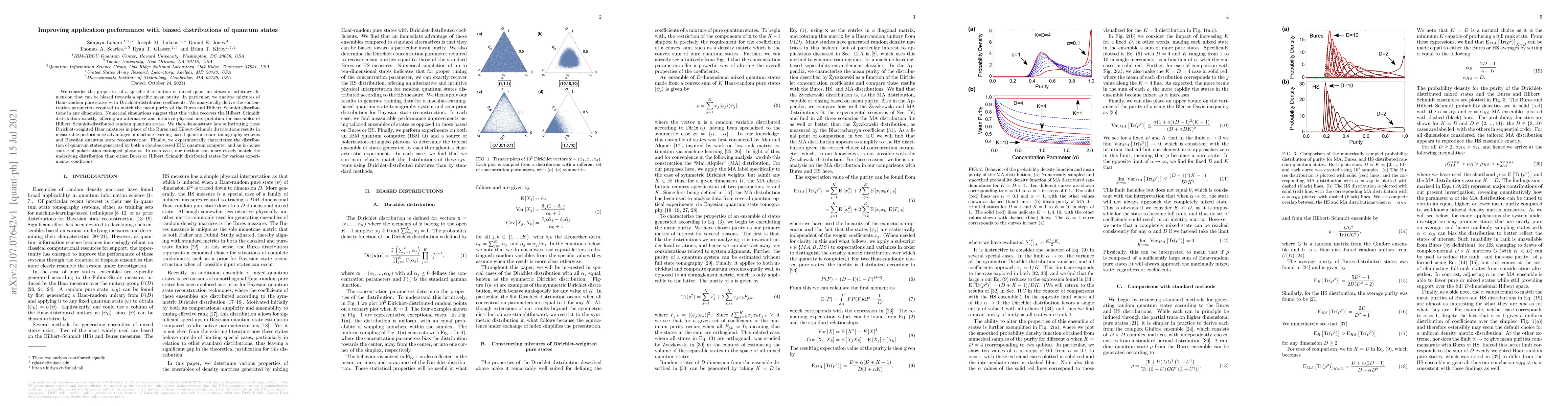 Thumbnail for Improving application performance with biased distributions of quantum
  states