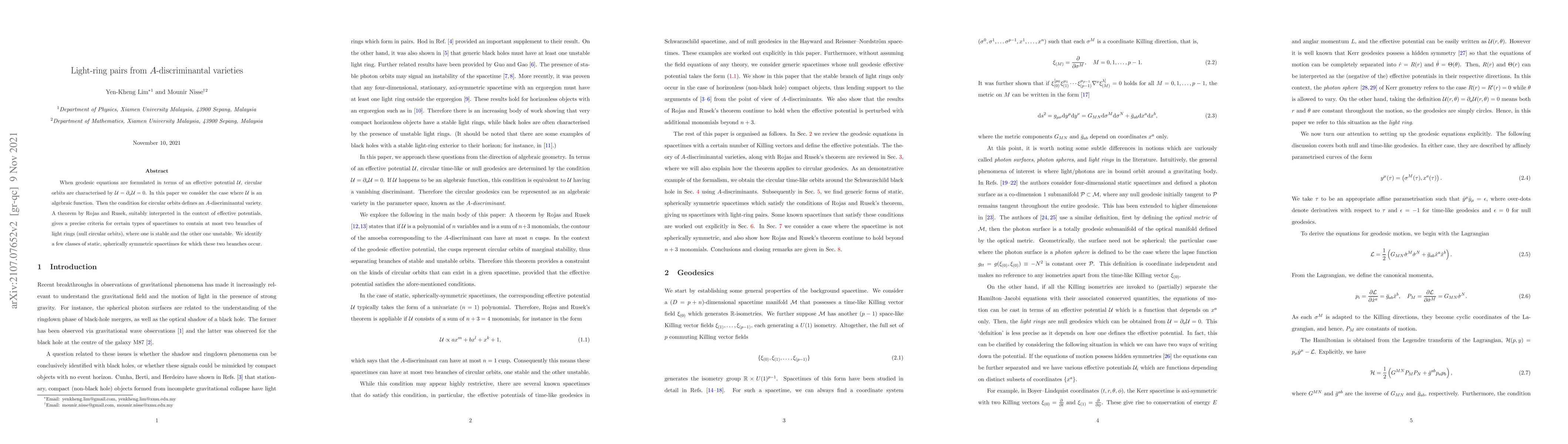 Thumbnail for Light-ring pairs from $A$-discriminantal varieties