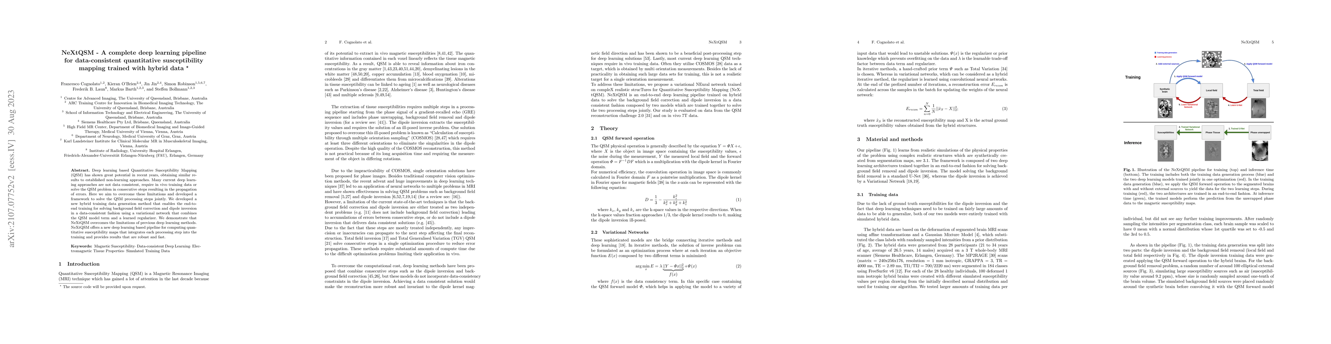 Thumbnail for NeXtQSM -- A complete deep learning pipeline for data-consistent
  quantitative susceptibility mapping trained with hybrid data