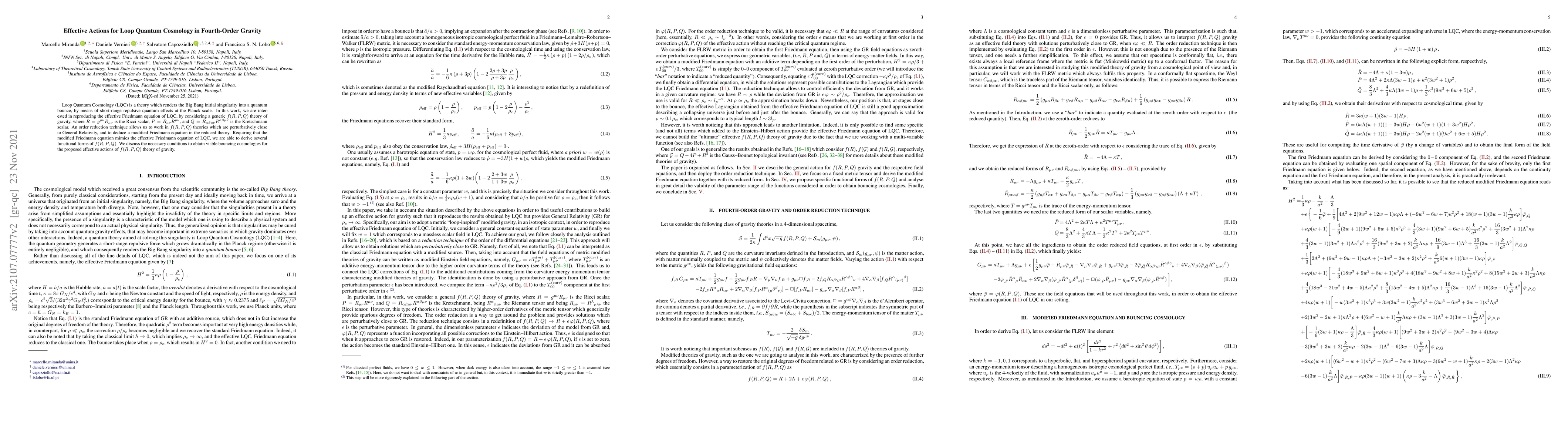 Thumbnail for Effective Actions for Loop Quantum Cosmology in Fourth-Order Gravity