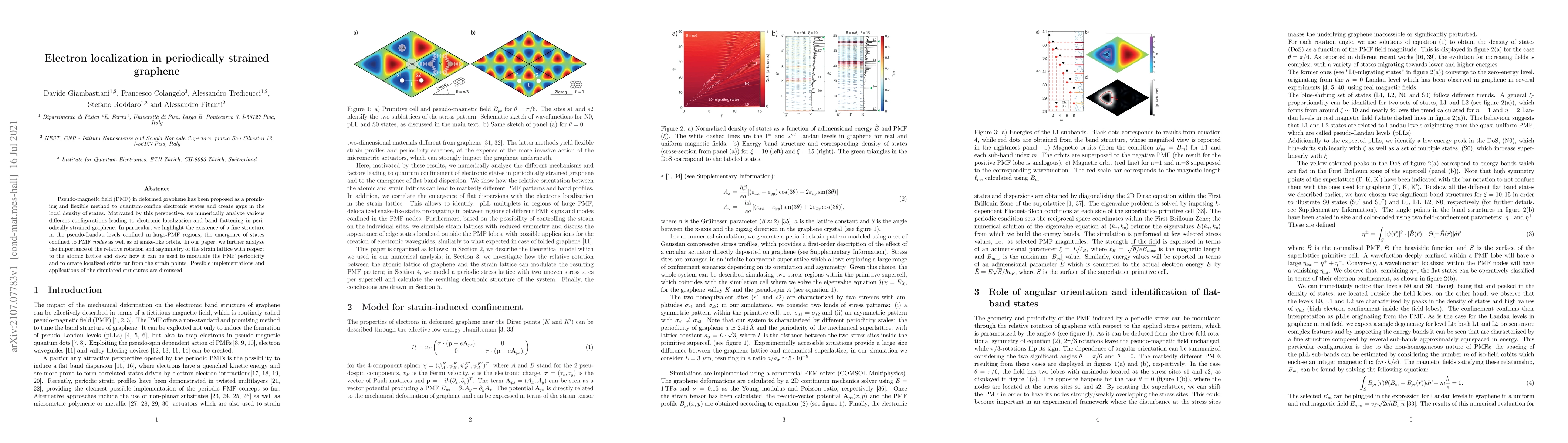Thumbnail for Electron localization in periodically strained graphene