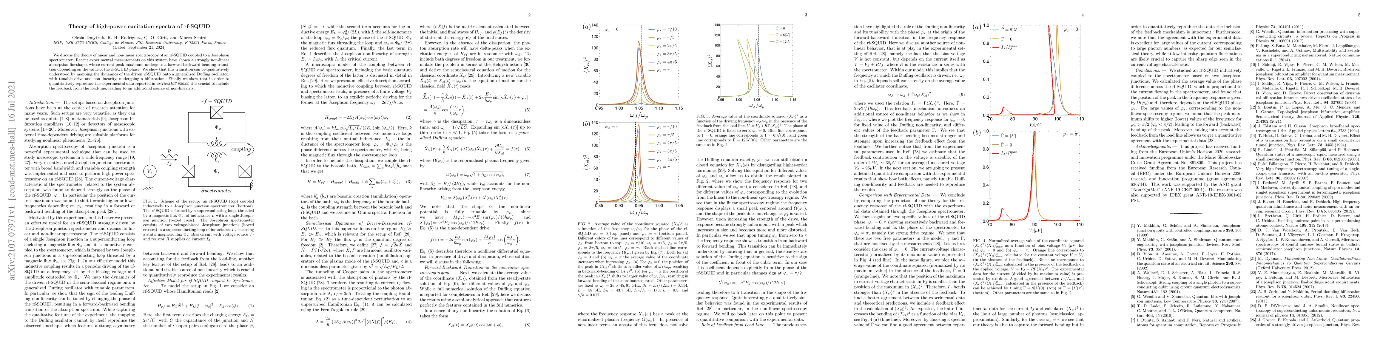 Thumbnail for Theory of high-power excitation spectra of rf-SQUID