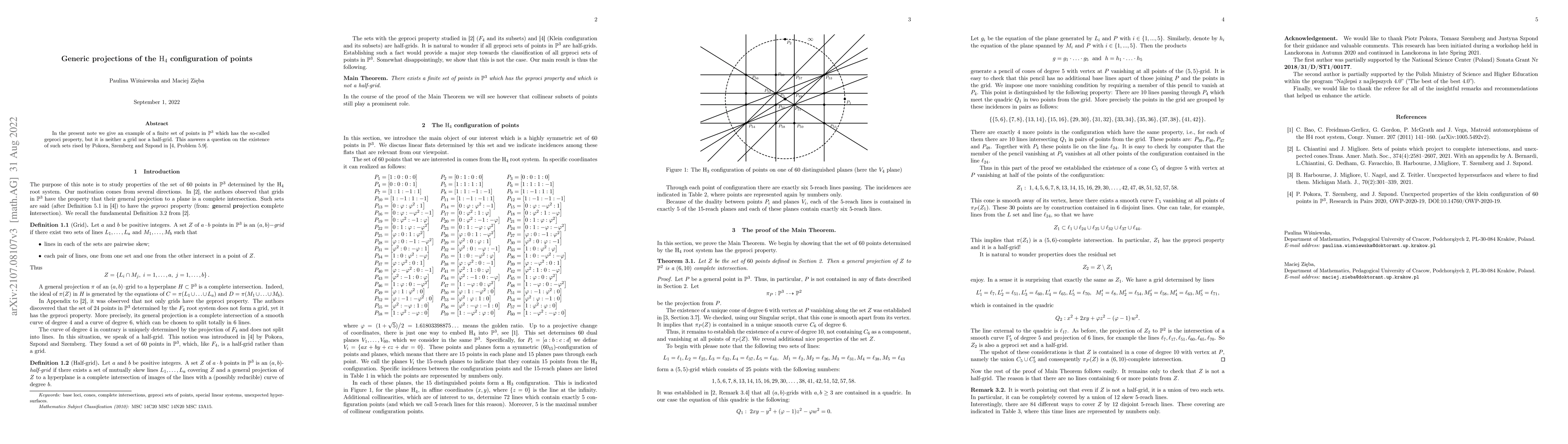 Thumbnail for Generic projections of the $\mathrm{H}_{4}$ configuration of points