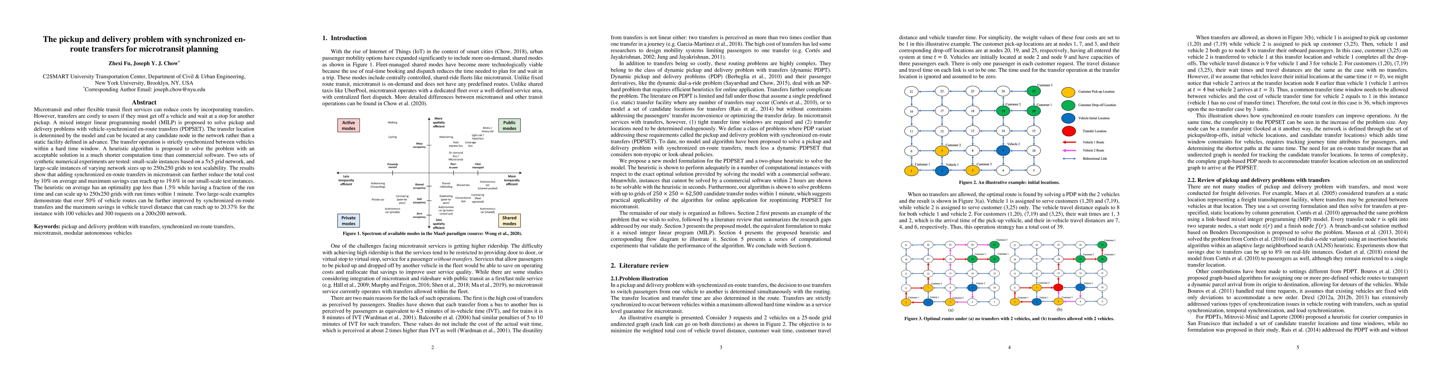 Thumbnail for The pickup and delivery problem with synchronized en-route transfers for
  microtransit planning