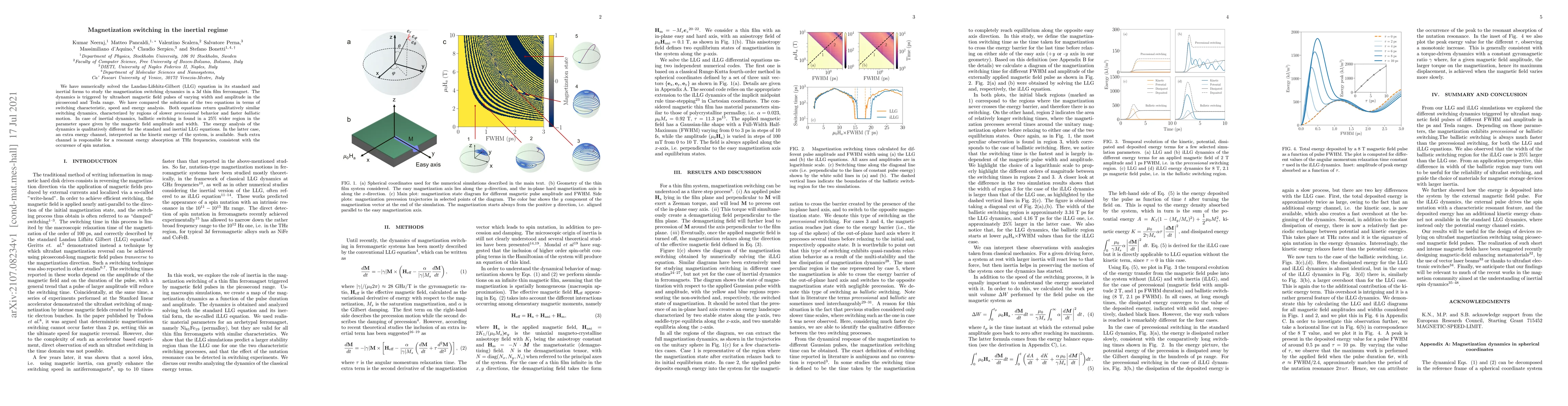 Thumbnail for Magnetization switching in the inertial regime