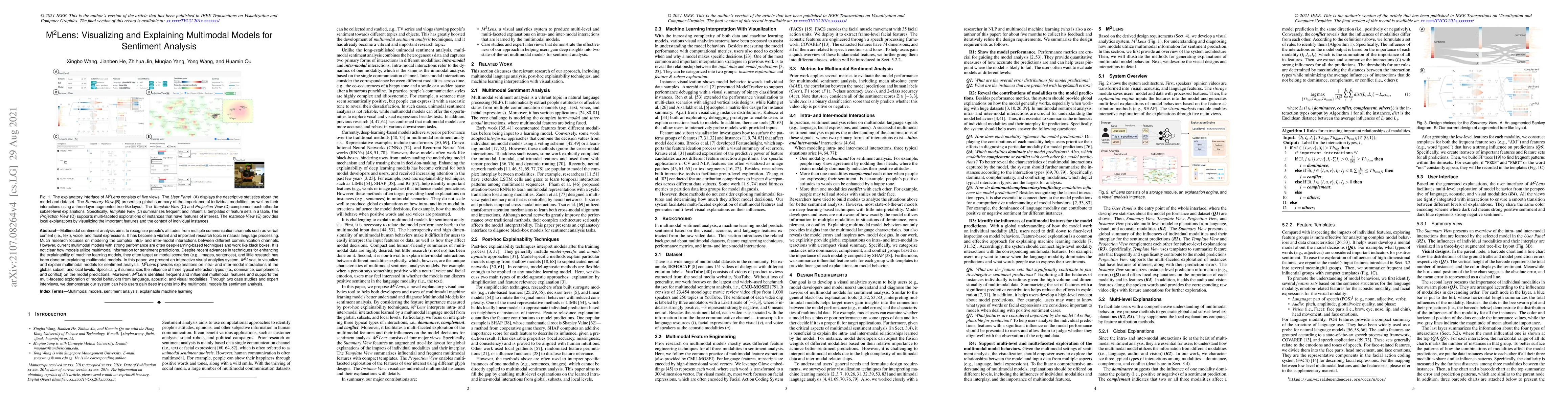 Thumbnail for M2Lens: Visualizing and Explaining Multimodal Models for Sentiment
  Analysis