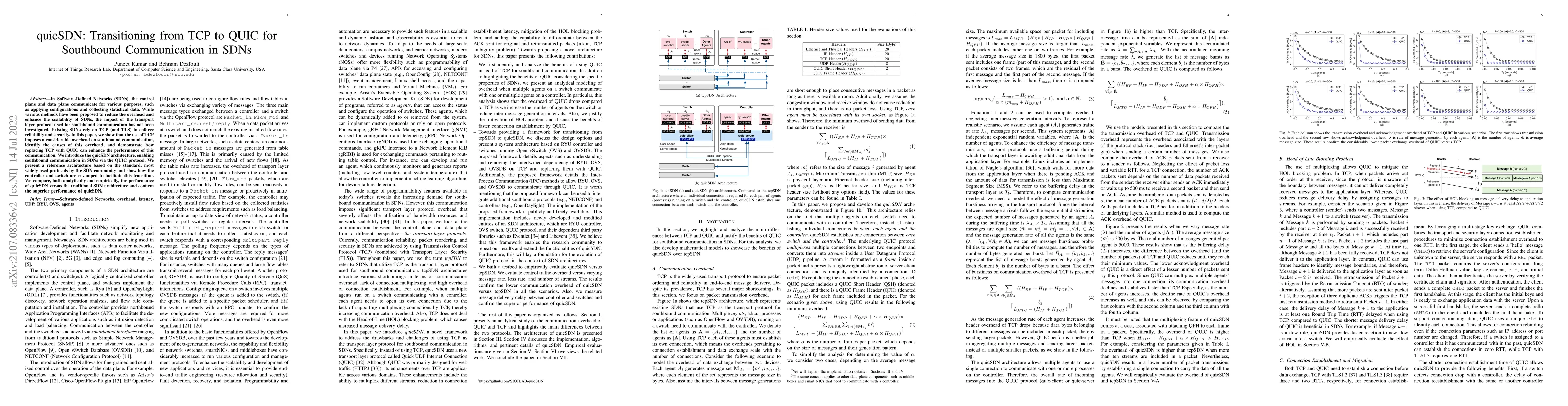 Thumbnail for QuicSDN: Transitioning from TCP to QUIC for Southbound Communication in
  SDNs