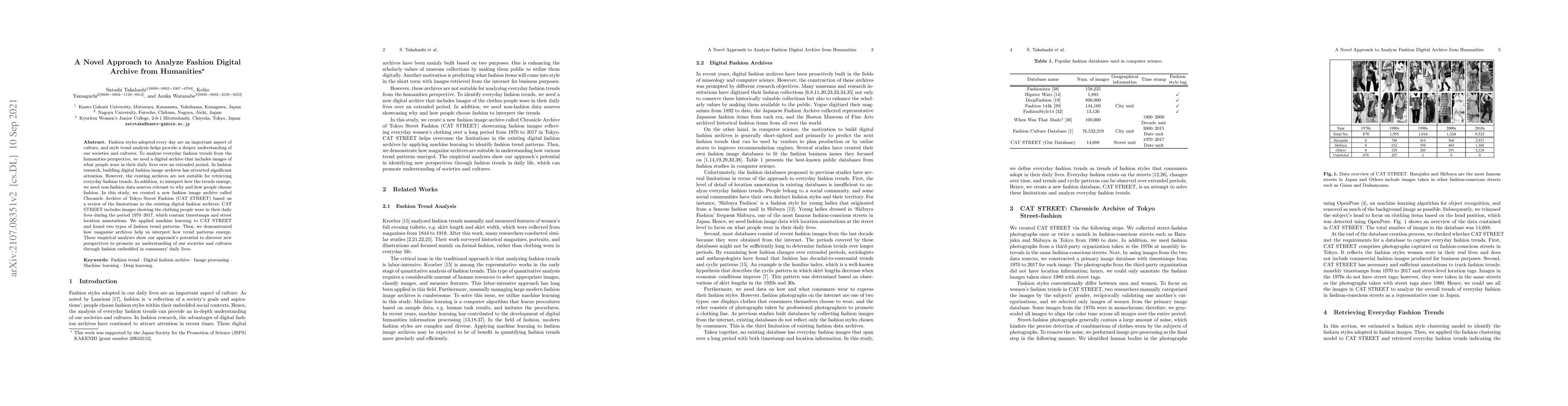Thumbnail for A Novel Approach to Analyze Fashion Digital Archive from Humanities