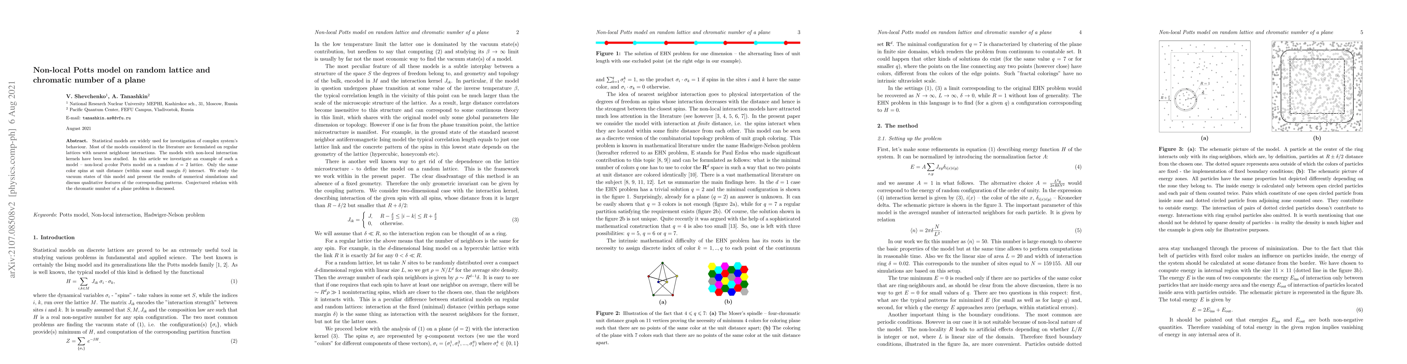 Thumbnail for Non-local Potts model on random lattice and chromatic number of a plane