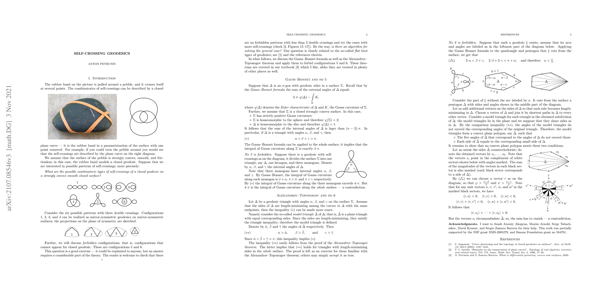 Thumbnail for Self-crossing geodesics