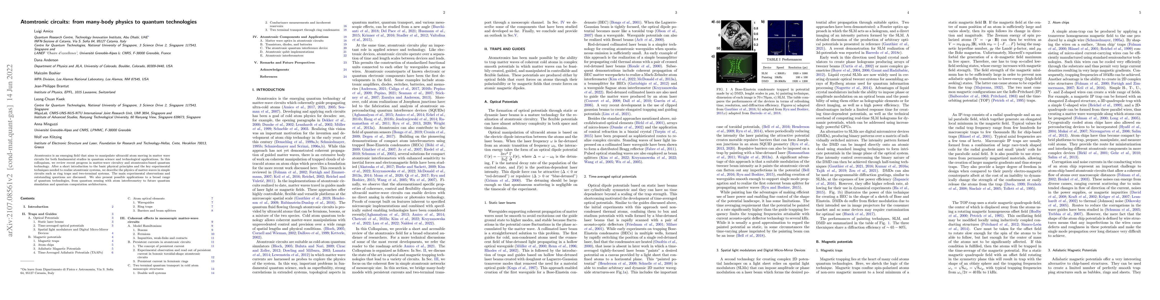 Thumbnail for Atomtronic circuits: from many-body physics to quantum technologies