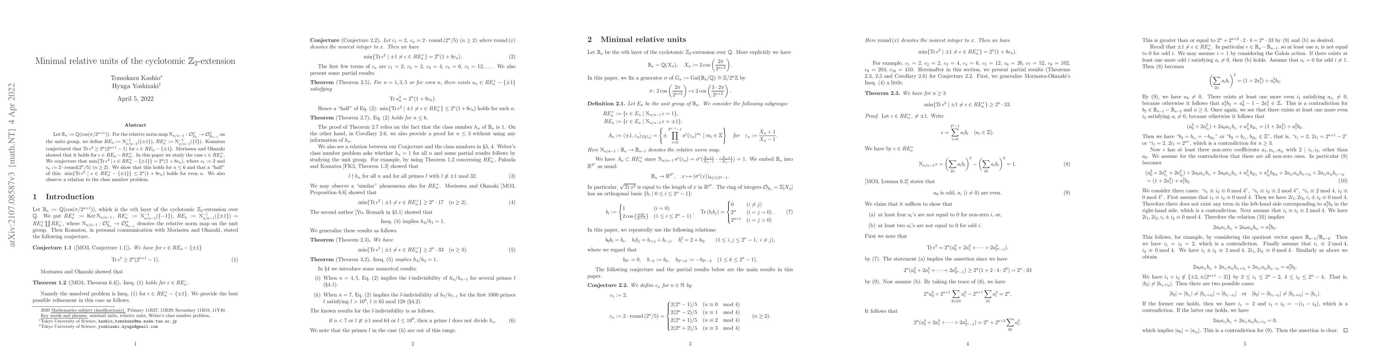 Thumbnail for Minimal relative units of the cyclotomic $\mathbb Z_2$-extension