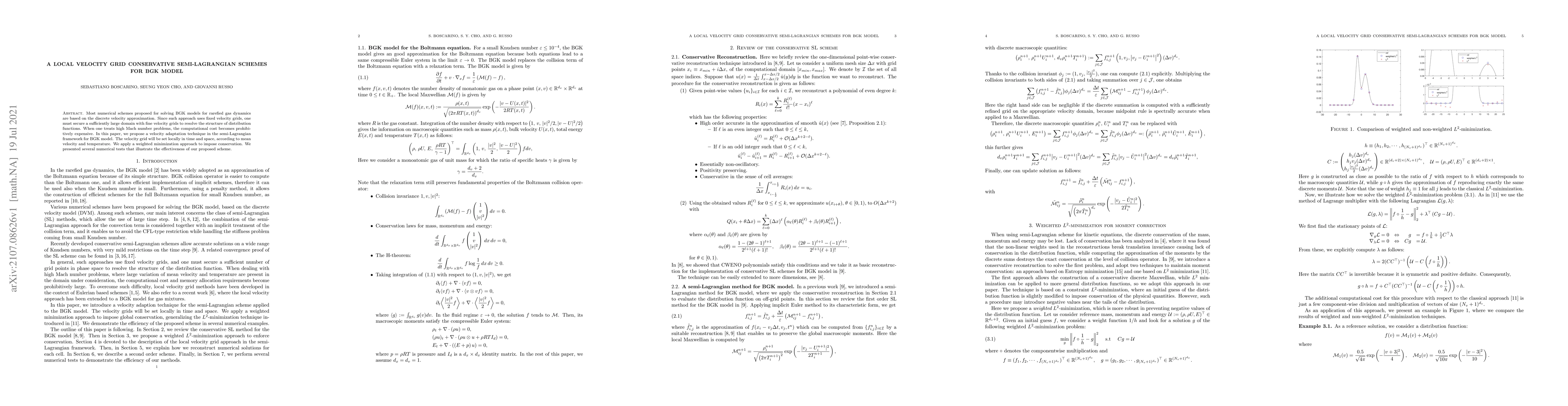Thumbnail for A local velocity grid conservative semi-Lagrangian schemes for BGK model