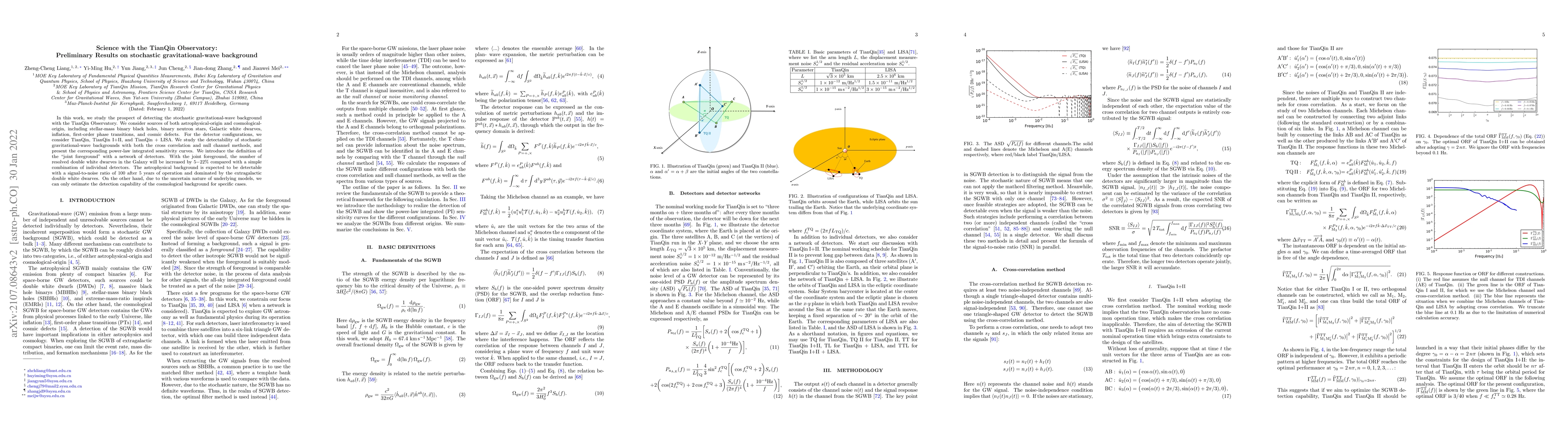 Thumbnail for Science with the TianQin Observatory: Preliminary Results on Stochastic
  Gravitational-Wave Background
