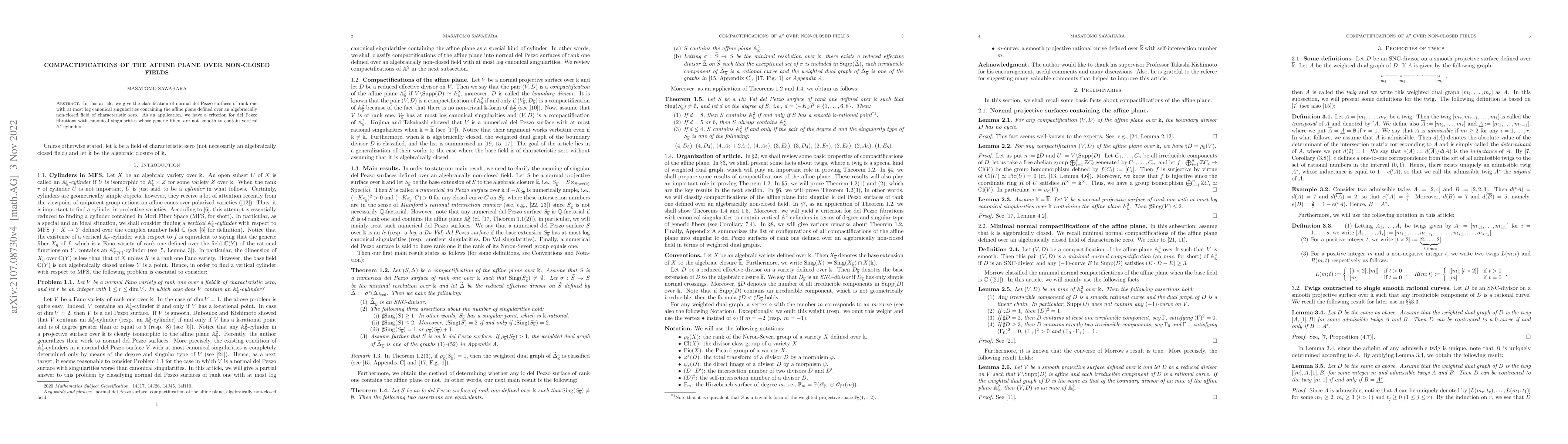 Thumbnail for Compactifications of the affine plane over non-closed fields