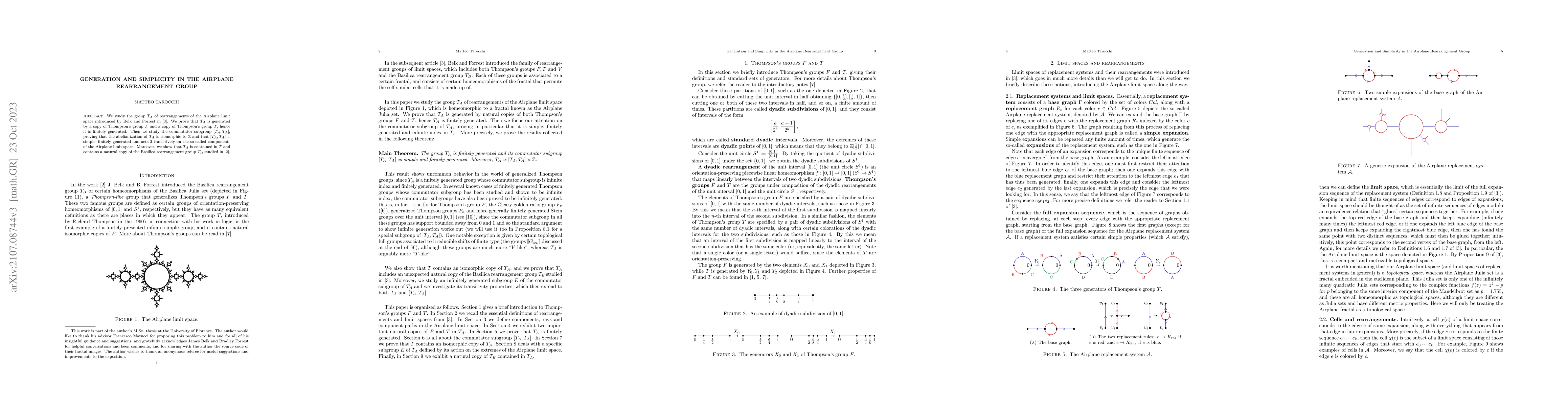 Thumbnail for Generation and Simplicity in the Airplane Rearrangement Group