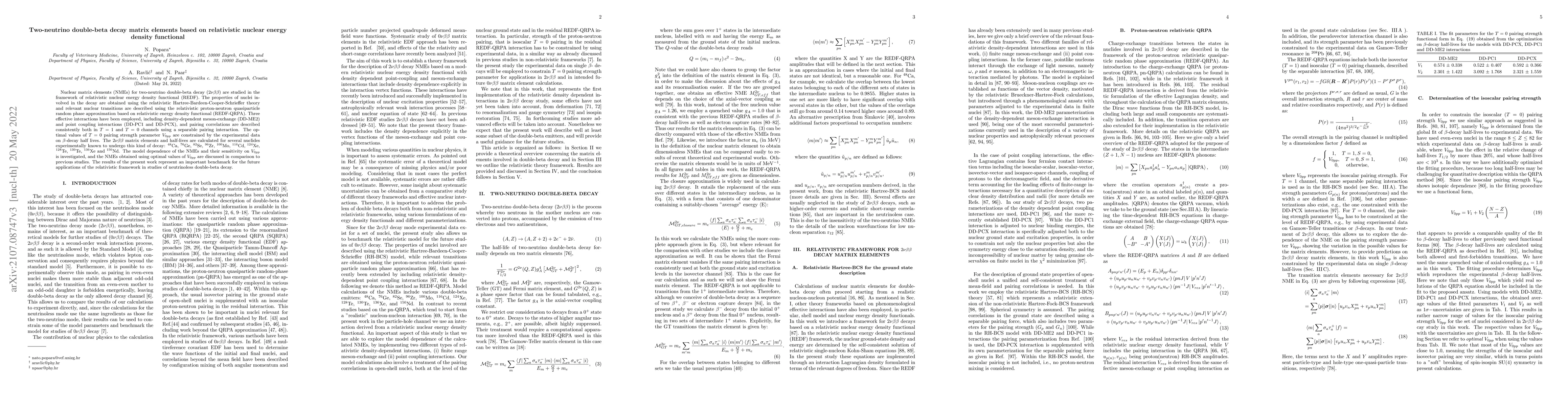 Thumbnail for Two-neutrino double-beta decay matrix elements based on relativistic
  nuclear energy density functional