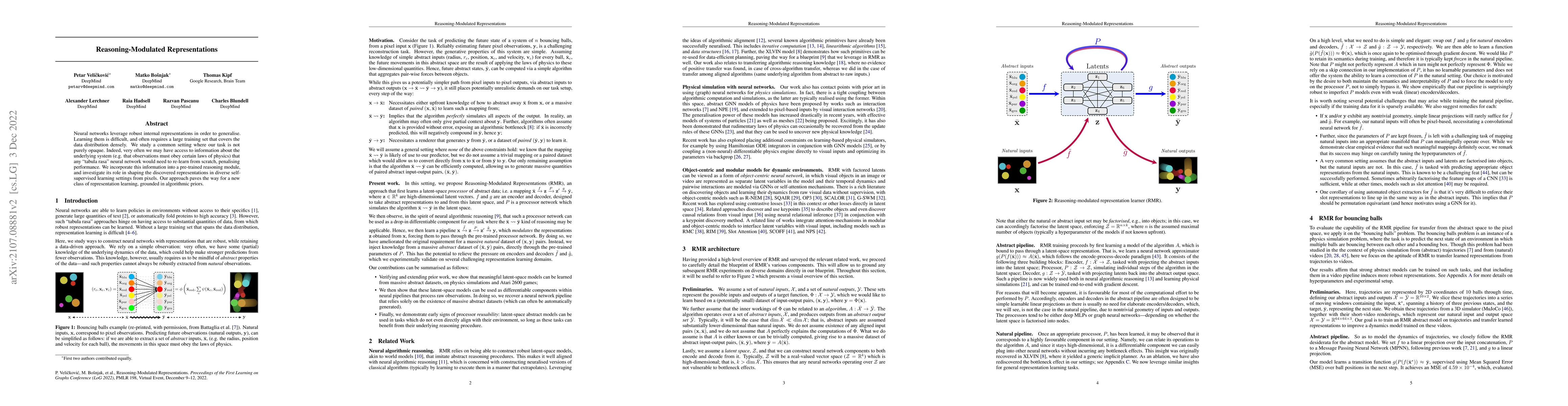 Thumbnail for Reasoning-Modulated Representations
