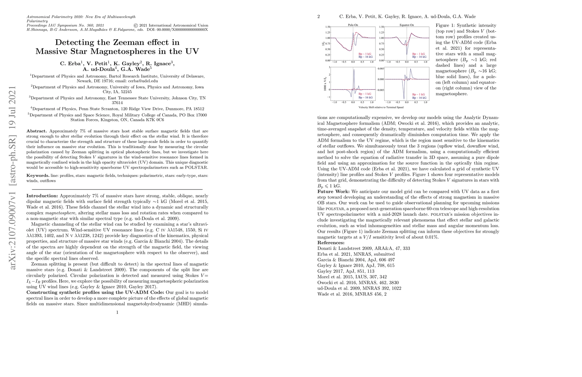 Thumbnail for Detecting the Zeeman effect in Massive Star Magnetospheres in the UV