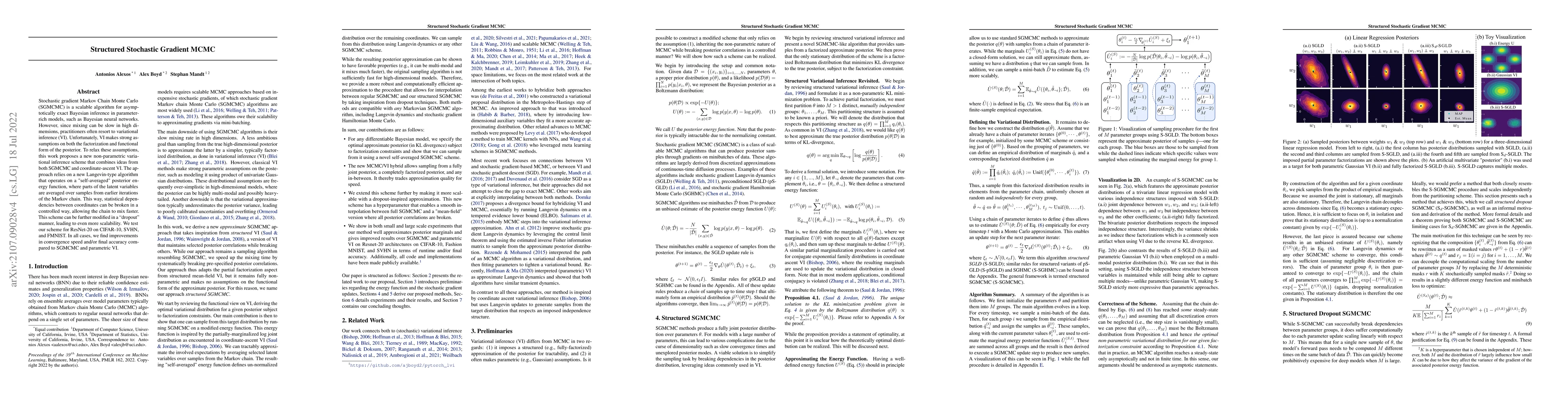 Thumbnail for Structured Stochastic Gradient MCMC