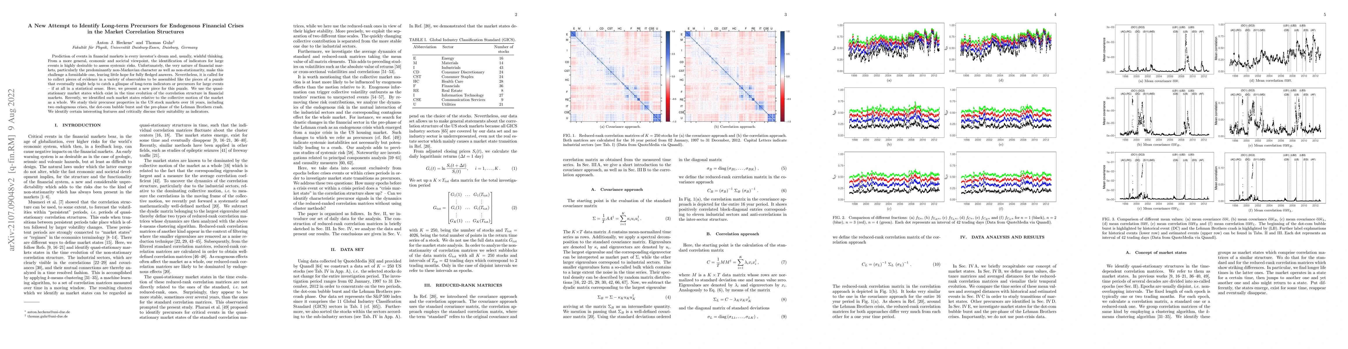 Thumbnail for A New Attempt to Identify Long-term Precursors for Endogenous Financial
  Crises in the Market Correlation Structures