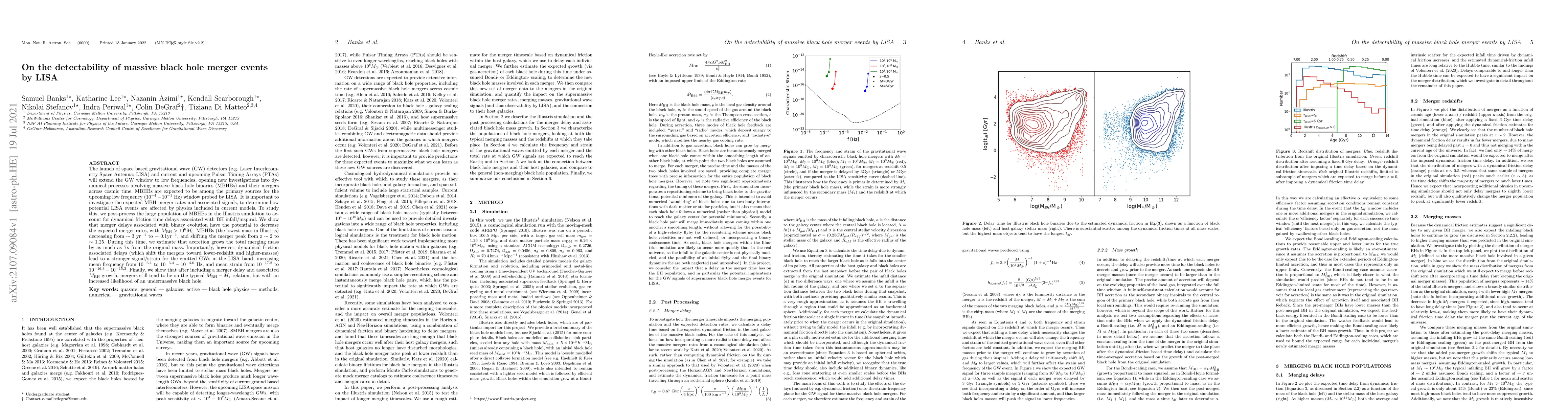 Thumbnail for On the detectability of massive black hole merger eventsby LISA