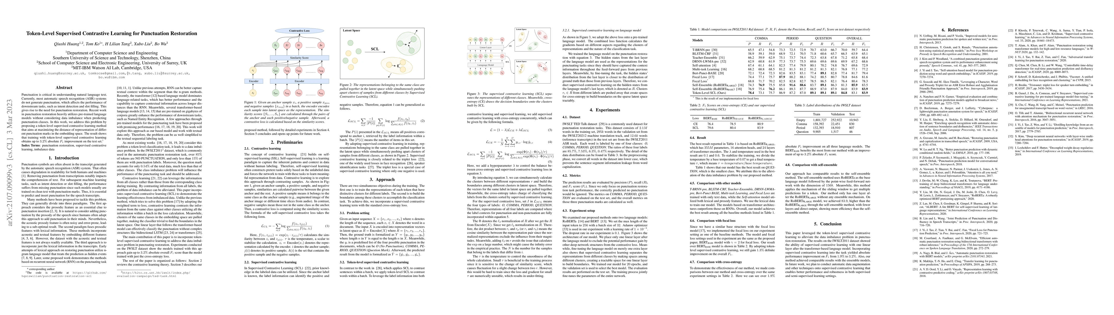 Thumbnail for Token-Level Supervised Contrastive Learning for Punctuation Restoration