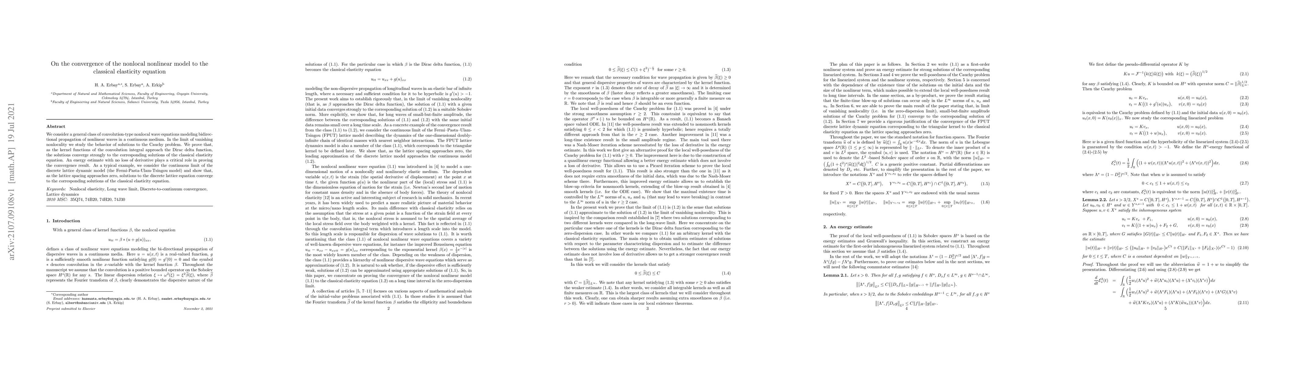 Thumbnail for On the convergence of the nonlocal nonlinear model to the classical
  elasticity equation