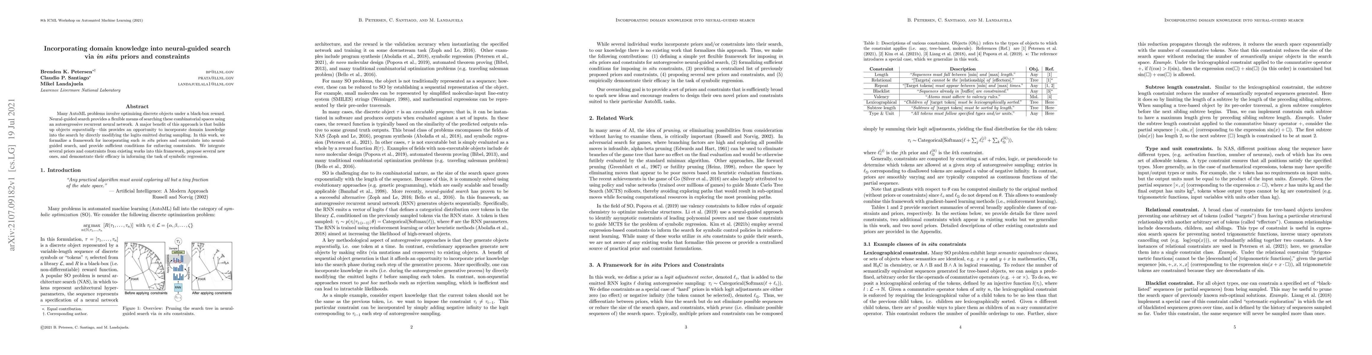 Thumbnail for Incorporating domain knowledge into neural-guided search