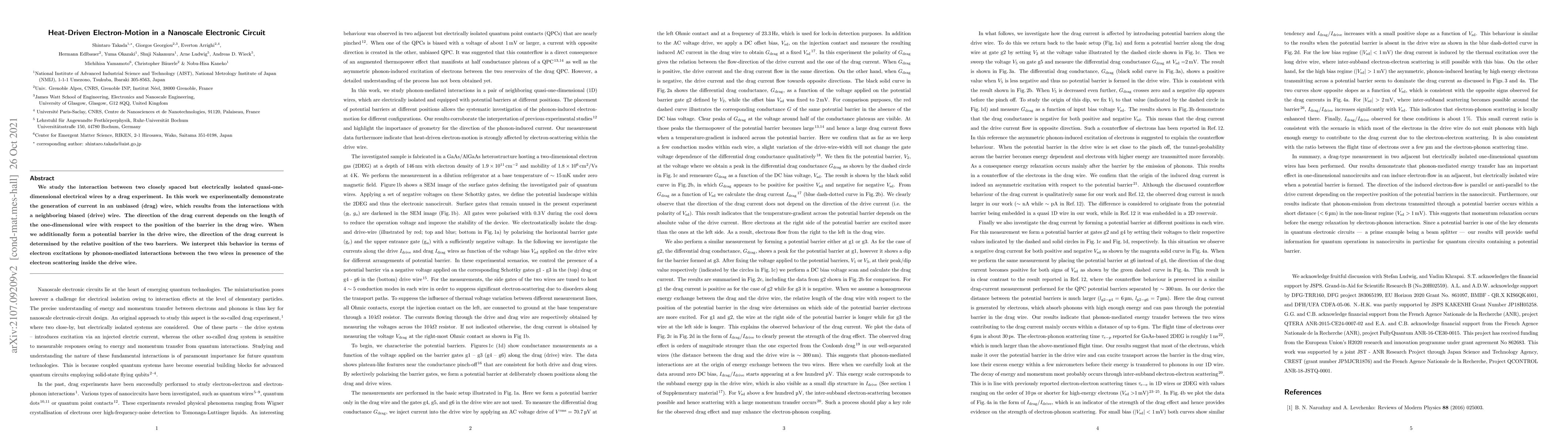 Thumbnail for Heat-Driven Electron-Motion in a Nanoscale Electronic Circuit