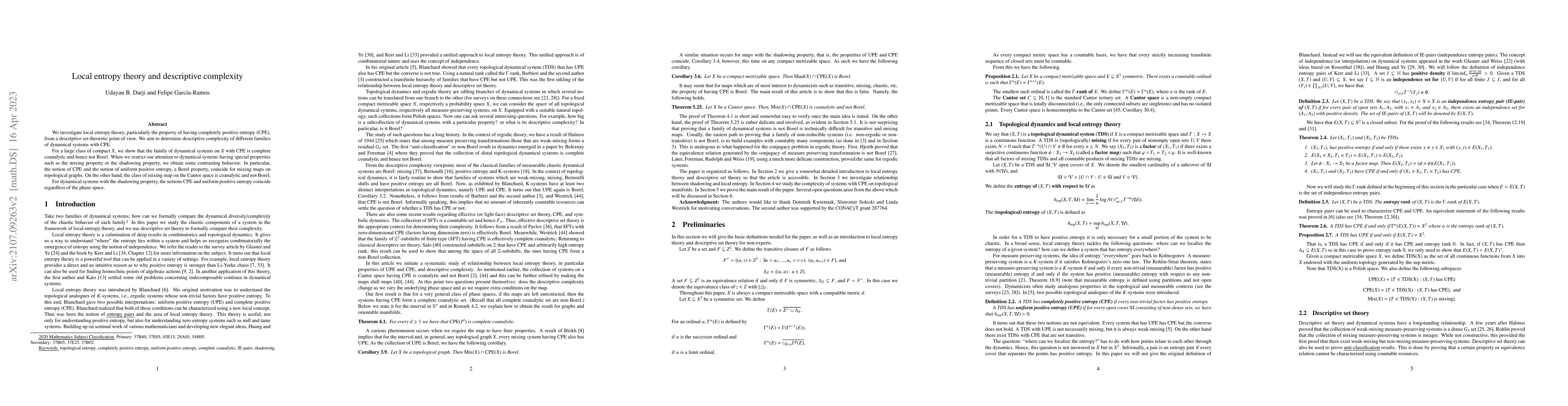 Thumbnail for Local entropy theory and descriptive complexity