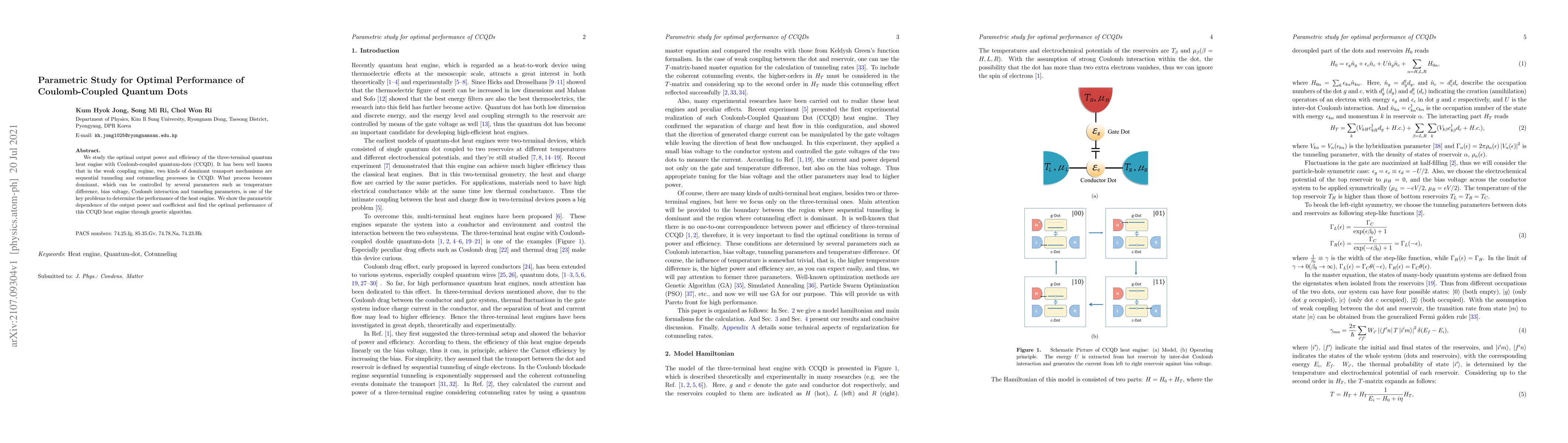 Thumbnail for Parametric Study for Optimal Performance of Coulomb-Coupled Quantum Dots
