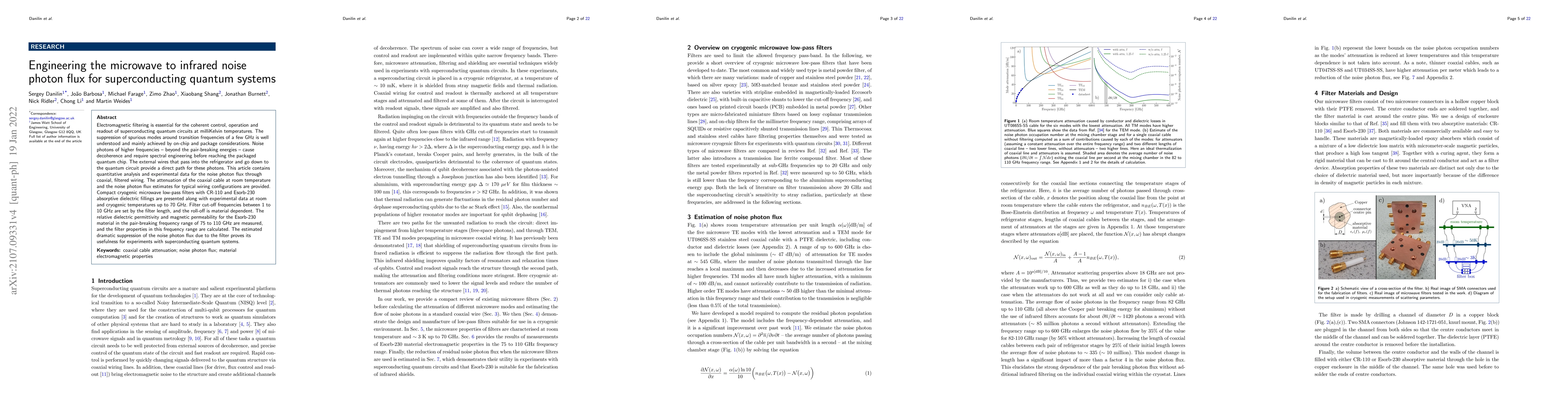 Thumbnail for Engineering the microwave to infrared noise photon flux for
  superconducting quantum systems
