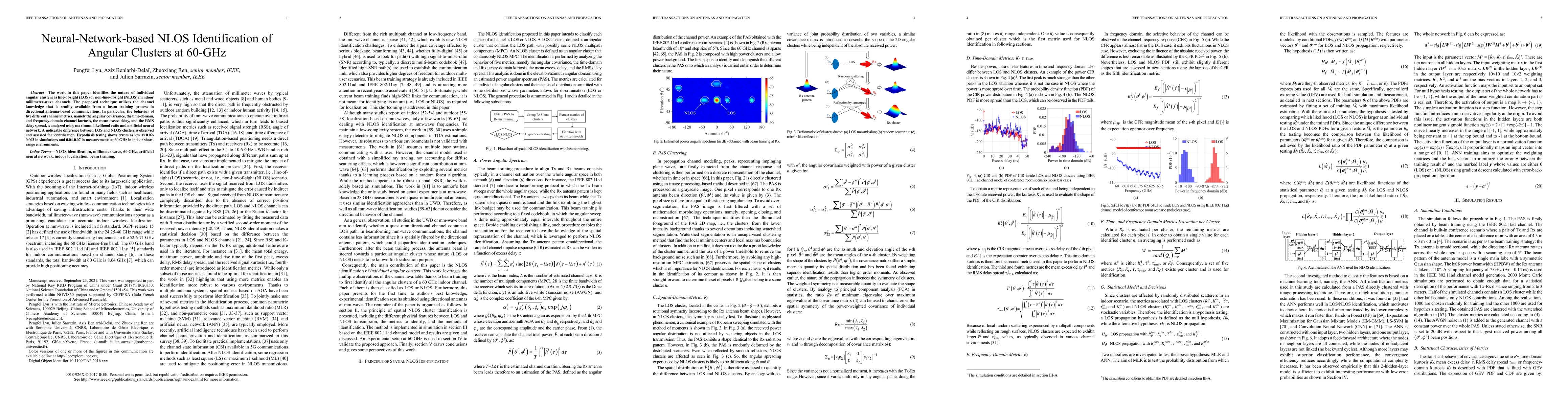 Thumbnail for Neural-Network-based NLOS Identification in Angular Domain at 60-GHz