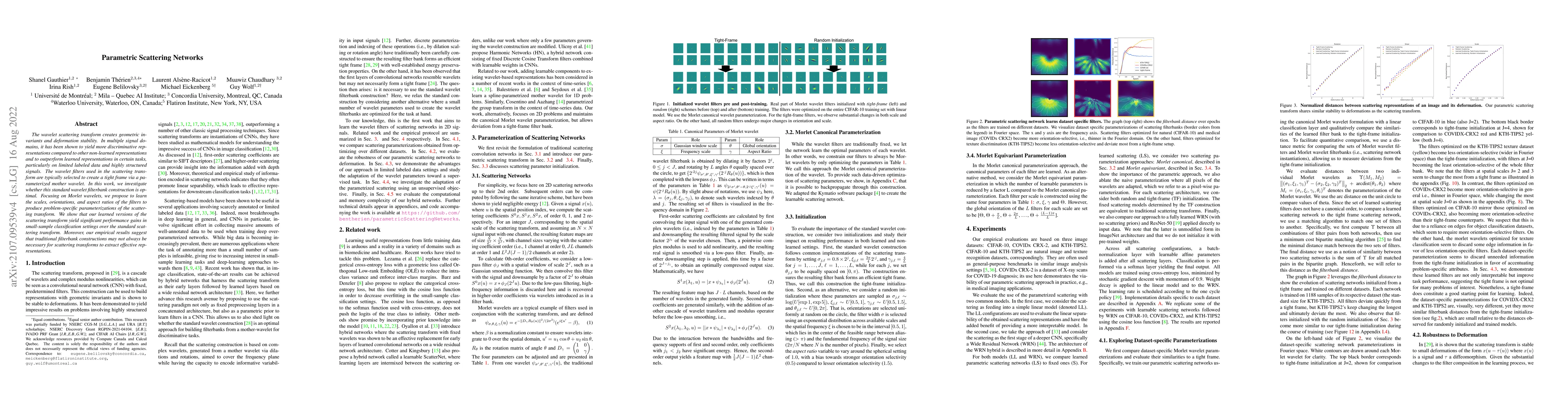 Thumbnail for Parametric Scattering Networks