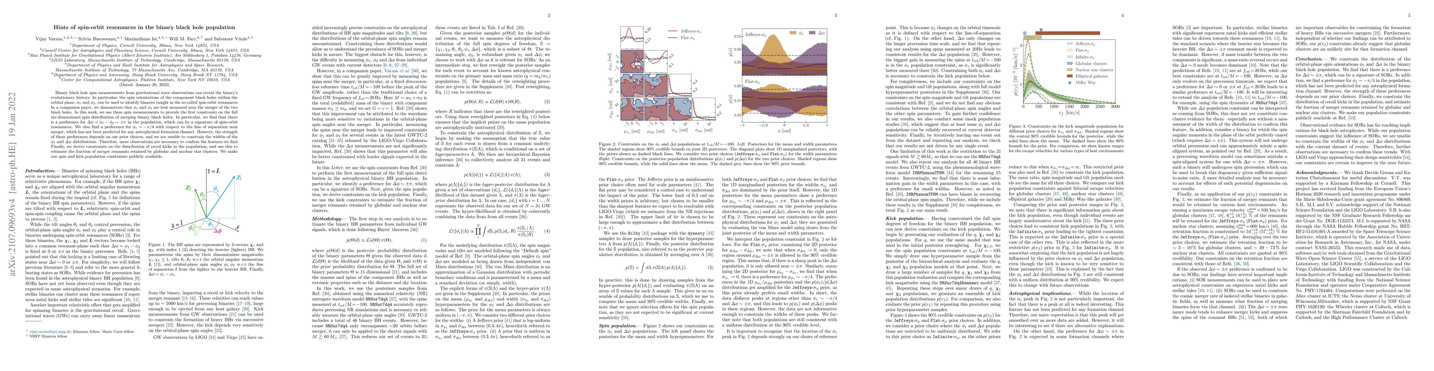 Thumbnail for Hints of spin-orbit resonances in the binary black hole population