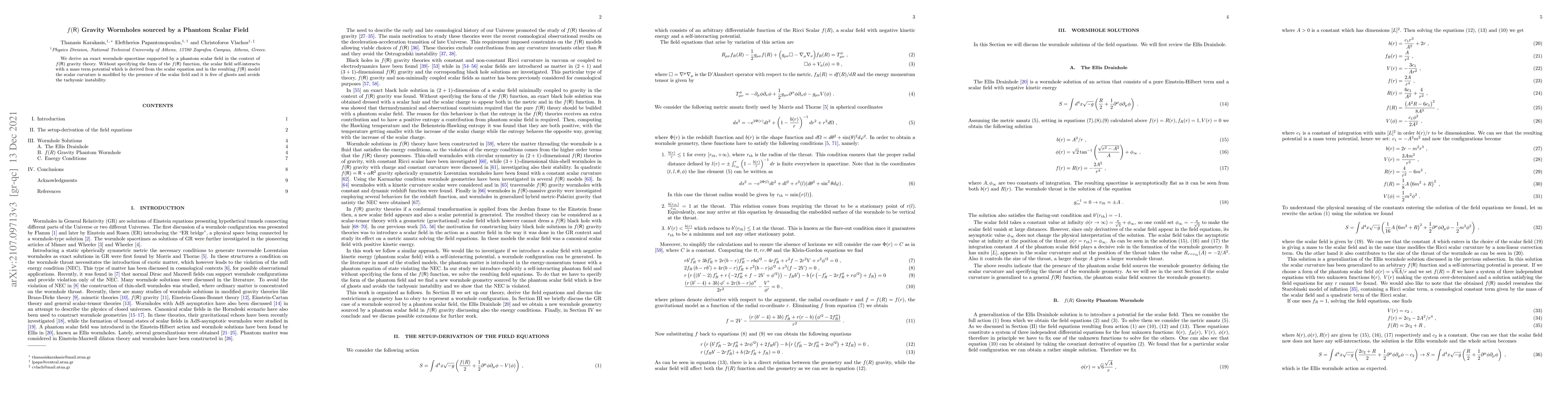 Thumbnail for $f({\sf R})$ Gravity Wormholes sourced by a Phantom Scalar Field