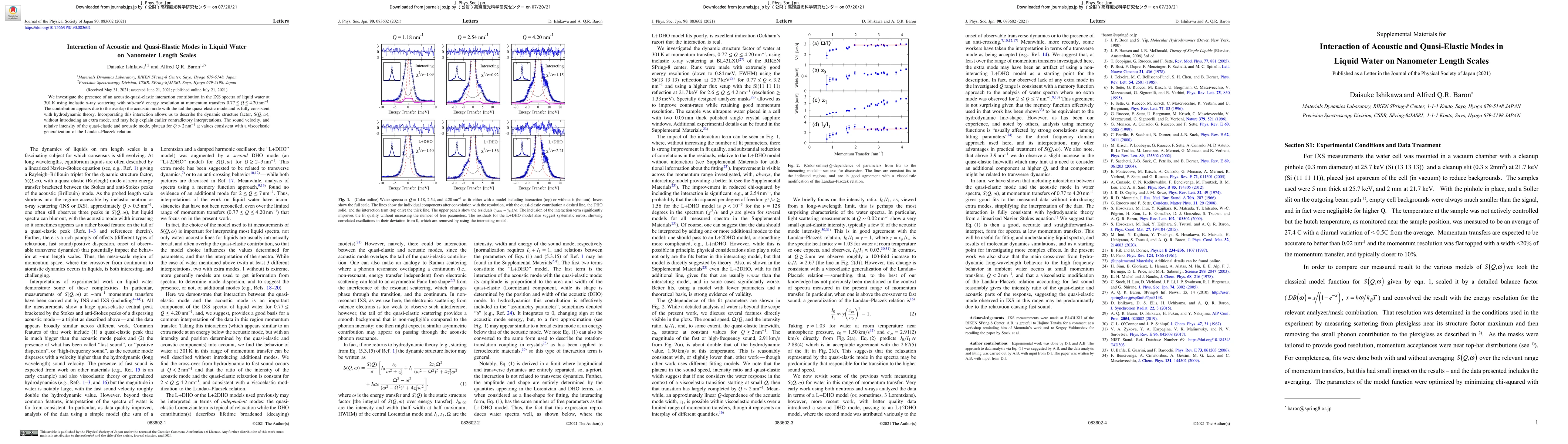 Thumbnail for Interaction of Acoustic and Quasi-Elastic Modes in Liquid Water on
  Nanometer Length Scales