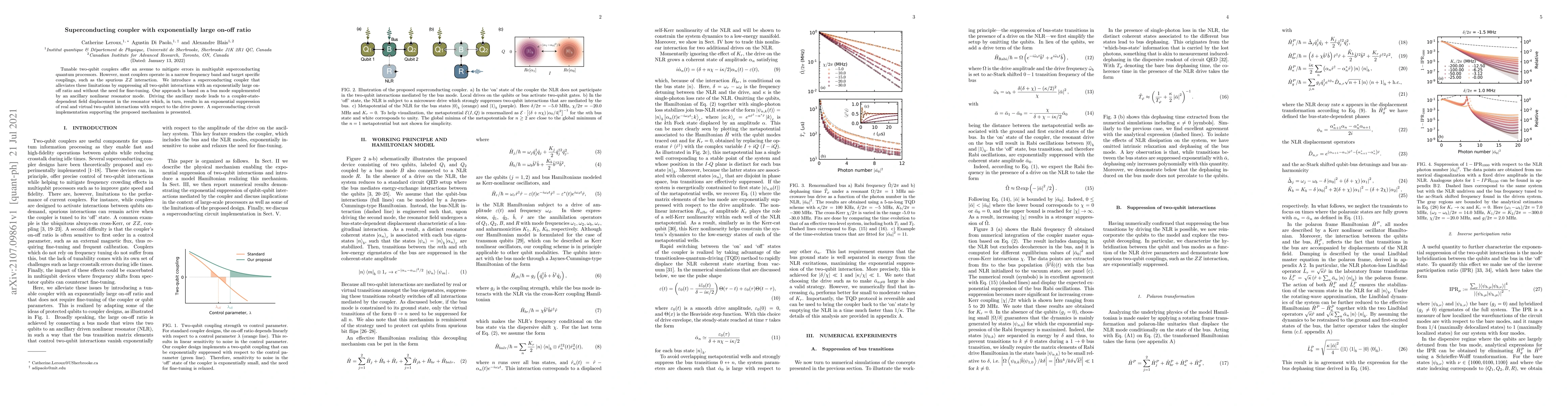 Thumbnail for Superconducting coupler with exponentially large on-off ratio