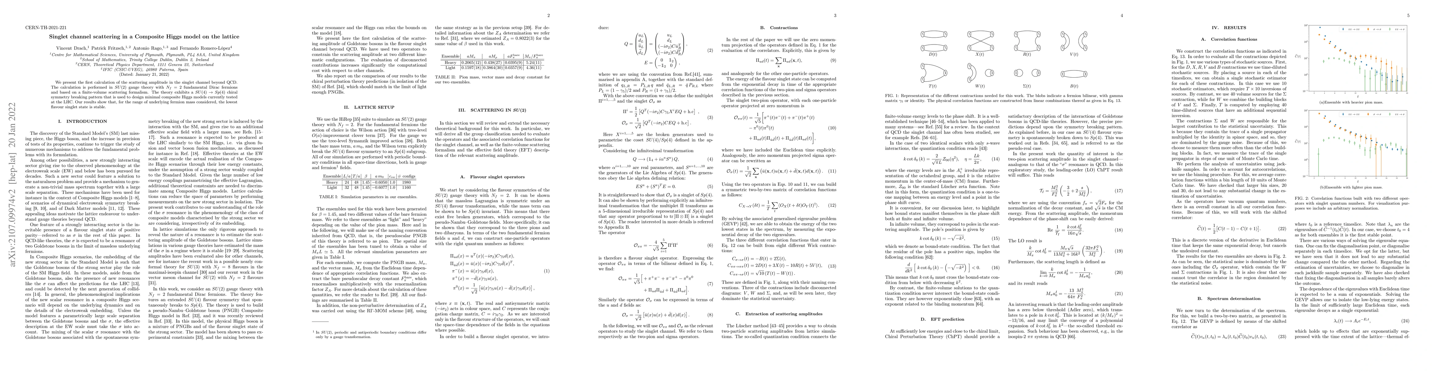 Thumbnail for Singlet channel scattering in a Composite Higgs model on the lattice