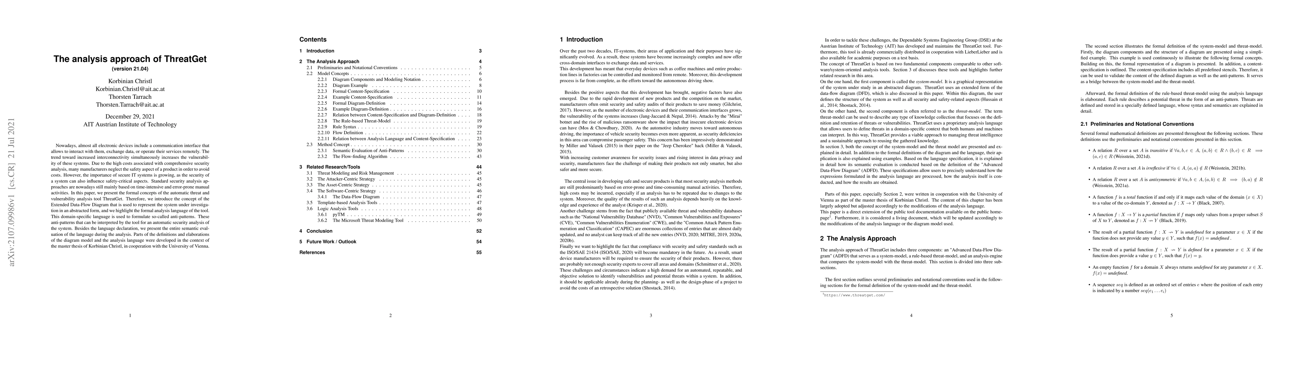 Thumbnail for The analysis approach of ThreatGet
