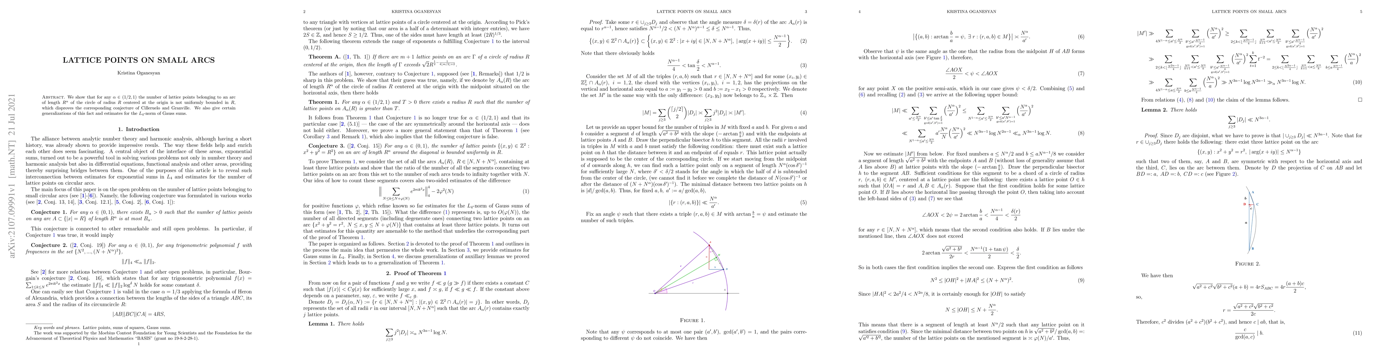 Thumbnail for Lattice points on small arcs