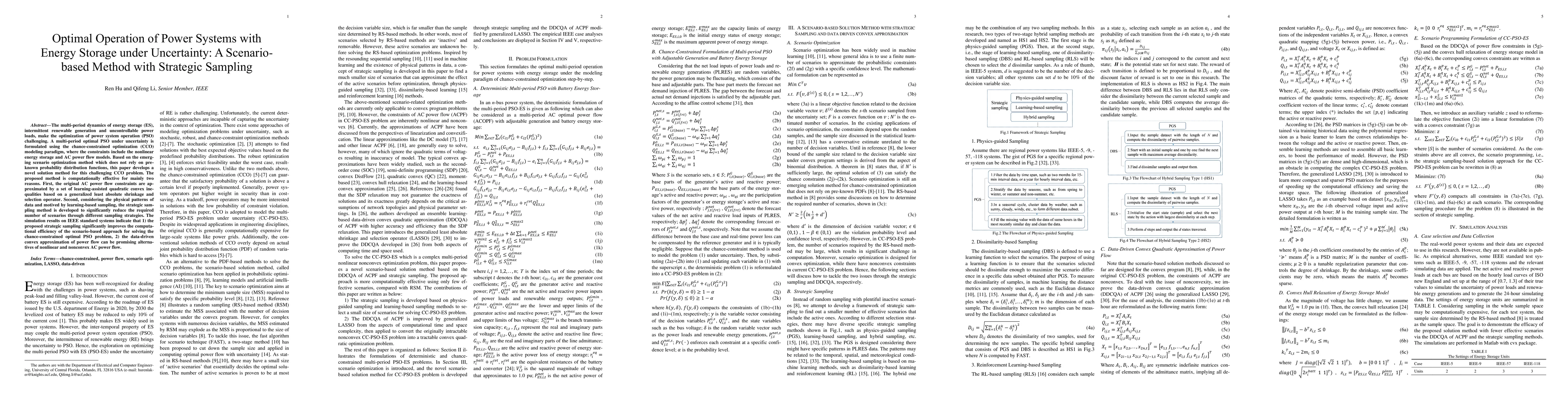 Thumbnail for Optimal Operation of Power Systems with Energy Storage under
  Uncertainty: A Scenario-based Method with Strategic Sampling