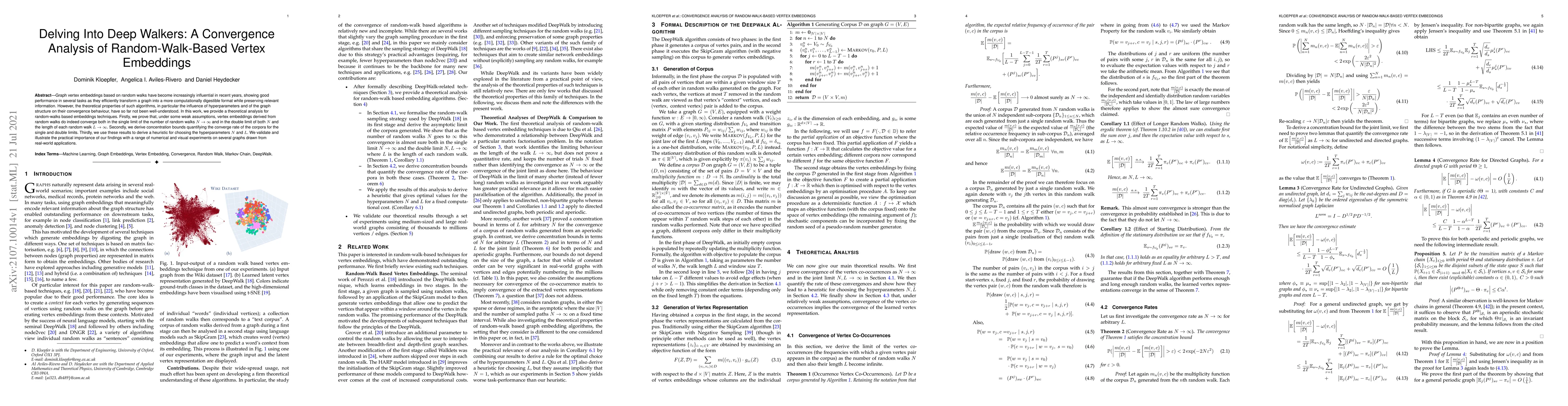 Thumbnail for Delving Into Deep Walkers: A Convergence Analysis of Random-Walk-Based
  Vertex Embeddings
