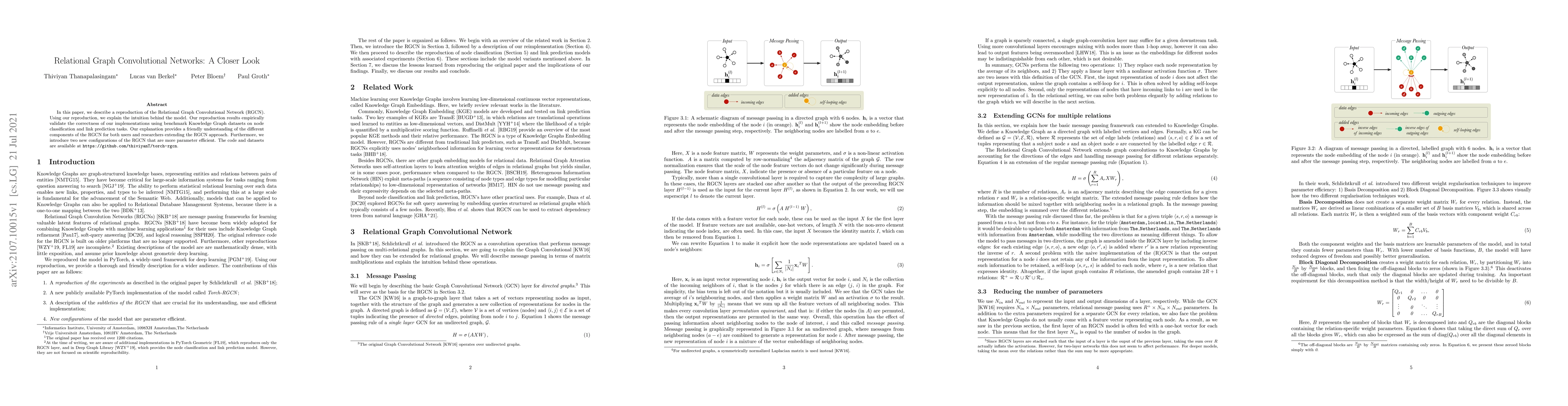 Thumbnail for Relational Graph Convolutional Networks: A Closer Look
