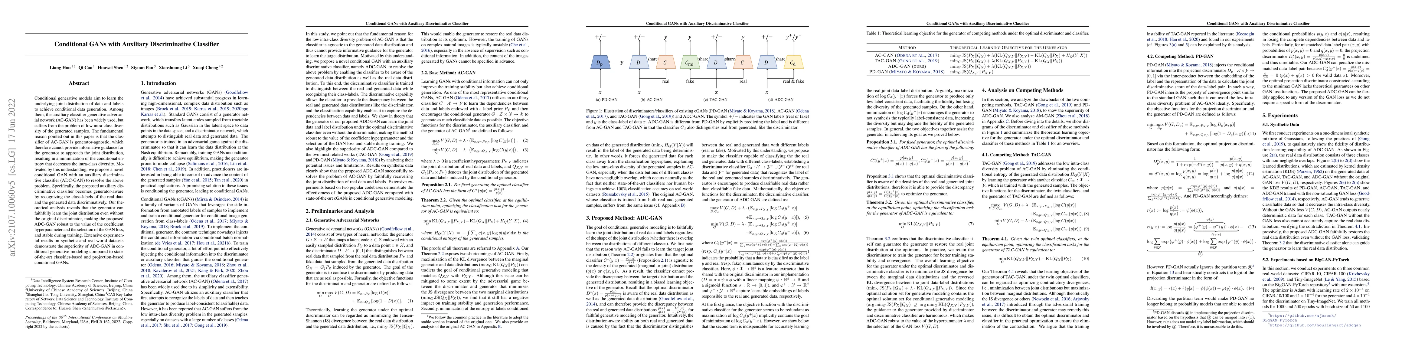 Thumbnail for Conditional GANs with Auxiliary Discriminative Classifier