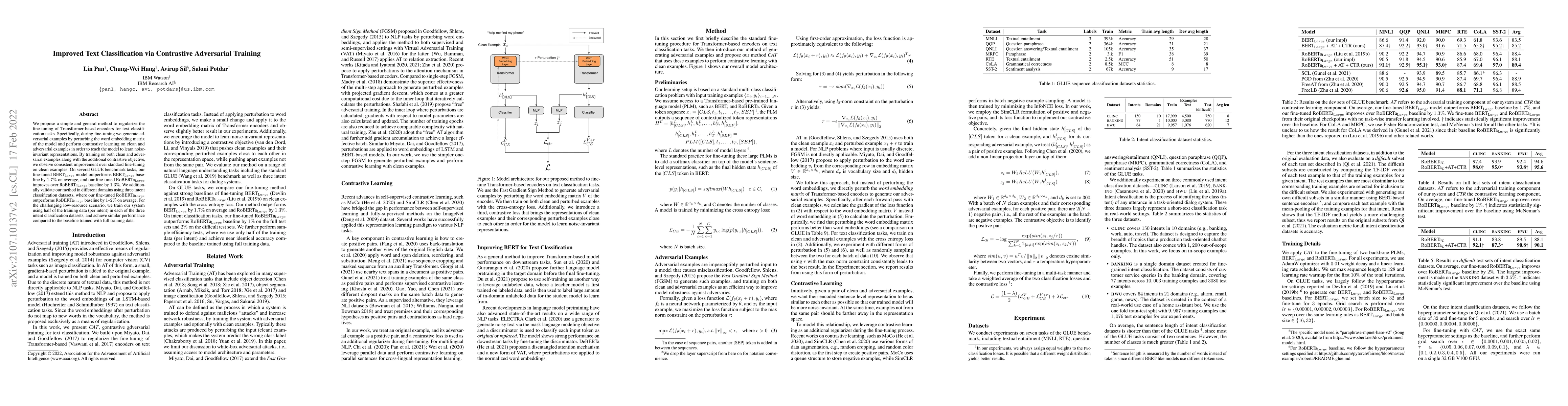 Thumbnail for Improved Text Classification via Contrastive Adversarial Training