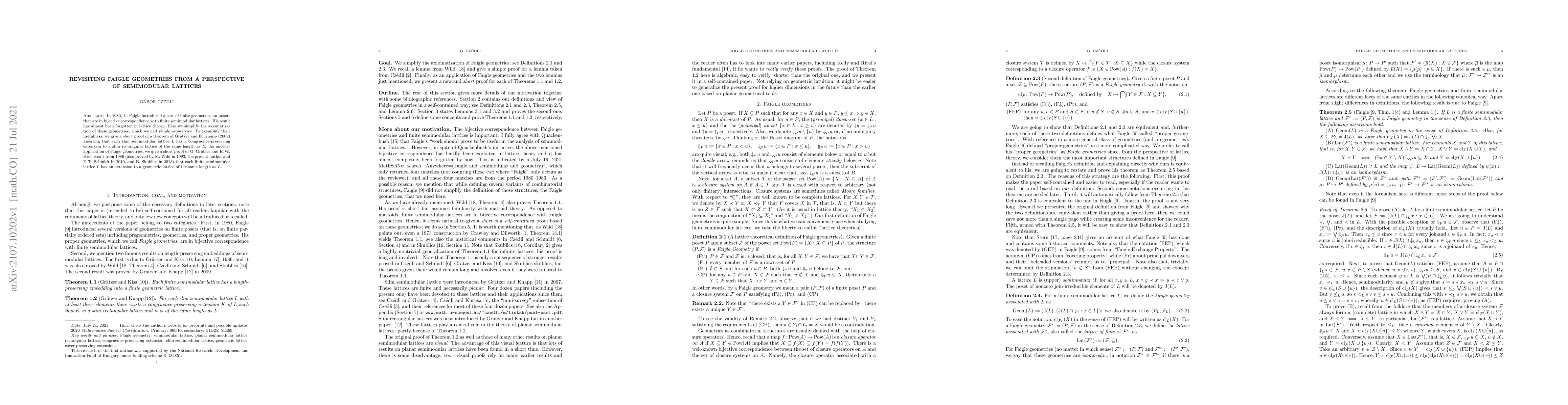 Thumbnail for Revisiting Faigle geometries from a perspective of semimodular lattices